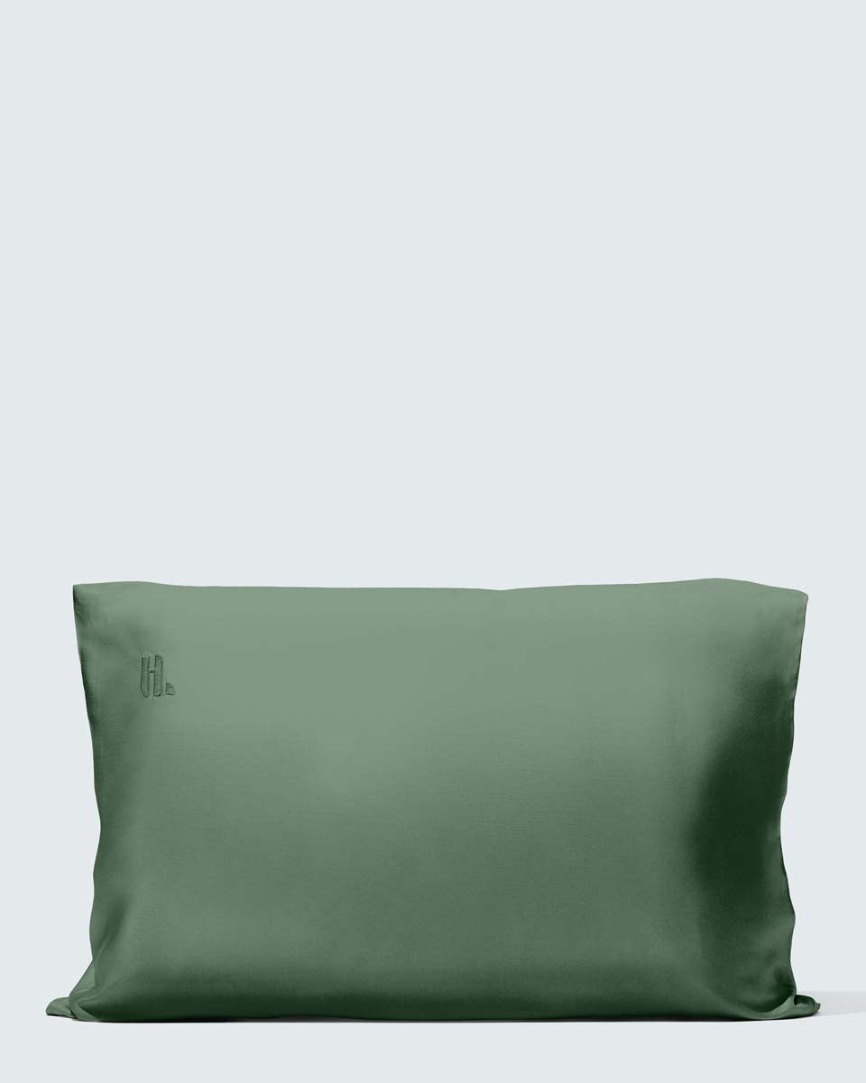 Silky Bamboo Pillowcase, Vert Olive